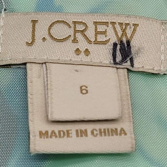 J.Crew Dress Womens Size 4 Multicolor Floral Shift Short Sleeve - Picture 5 of 6